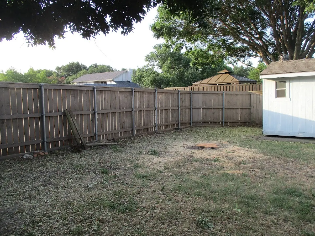 Cleared yard after professional tree removal in Missouri Valley